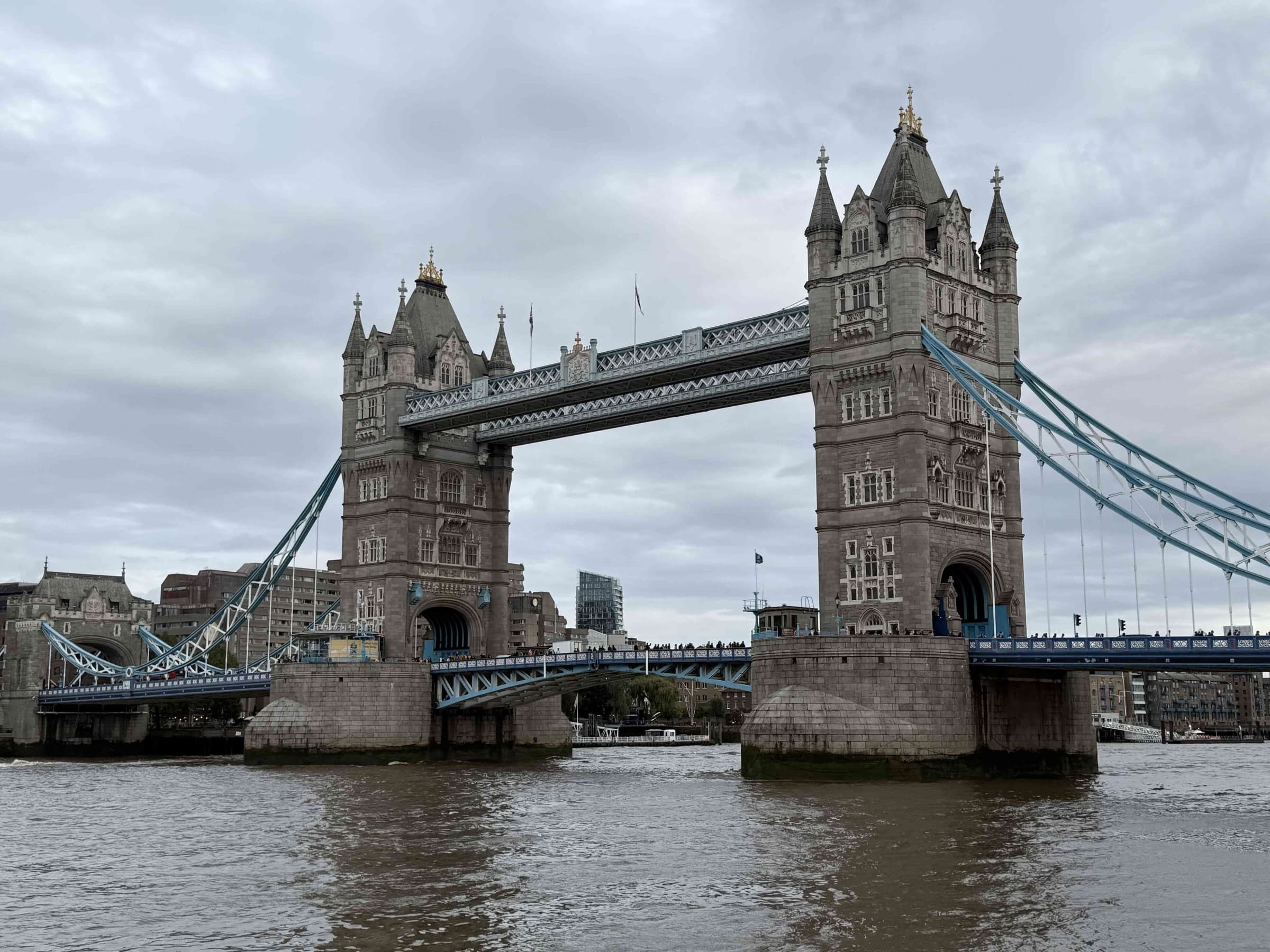 Tower Bridge on an overcast day